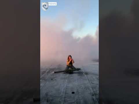 'Video shows Russian missile shot down'