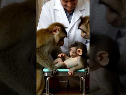 “Baby Monkey’s Accident and Heartwarming Recovery Story” @jungle042