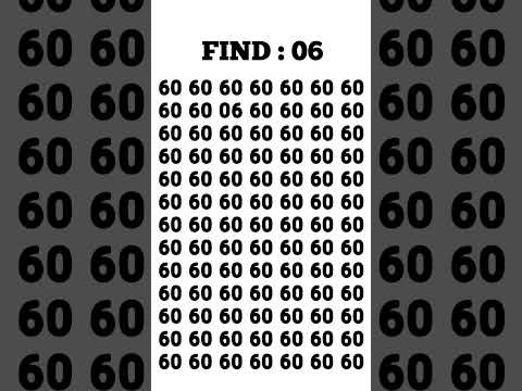 Find the odd number 👉 06 #shorts
