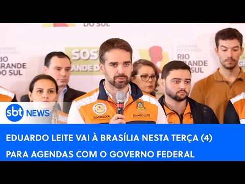 Governador do RS, Eduardo Leite, se encontra com Lula para negociar reconstrução do estado