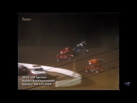 AVSS 410 Sprints - Butler Battlegrounds May 15, 1999 - dirt track racing video image