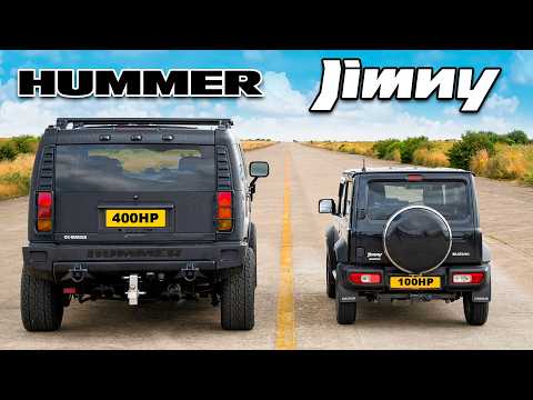 Hummer H2 vs. Suzuki Jimny: Drag Race Showdown