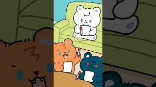 【アニメ】べんきょう #さんくま #anime #にじさんじ #ショートアニメ