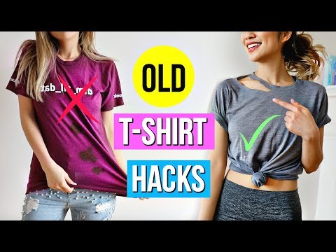 Video: 6 Old T-Shirt Hacks EVERY Girl Must Know!