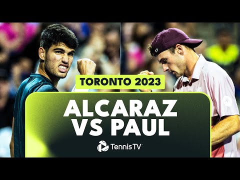 Carlos Alcaraz vs Tommy Paul INSANE Court-Level Highlights 🤯 | Toronto 2023