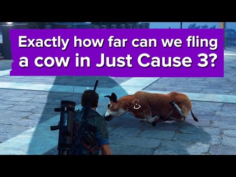 Exactly how far can we fling a cow in Just Cause 3? (New PC Gameplay) - UCciKycgzURdymx-GRSY2_dA