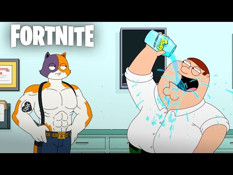 Fortnite - Peter Griffin Seeks Fitness Advice from Meowscles Hybrid Short