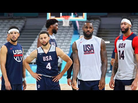 USA Basketball Team Training Before Olympics In Paris