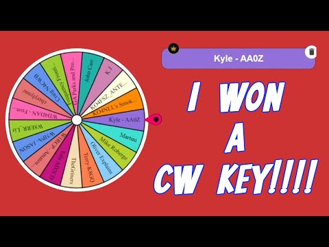 I Won a W1RCP CW Key!