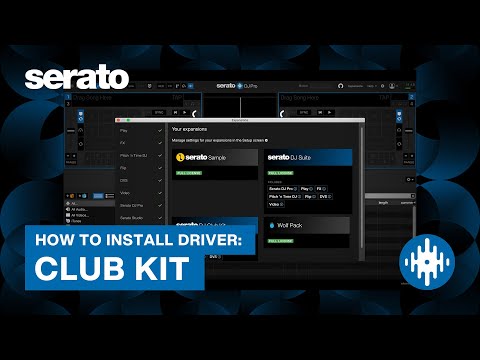 How to install drivers for Serato Club-Kit