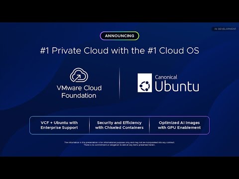 VCF and Canonical Ubuntu: The Ultimate Private Cloud Partnership