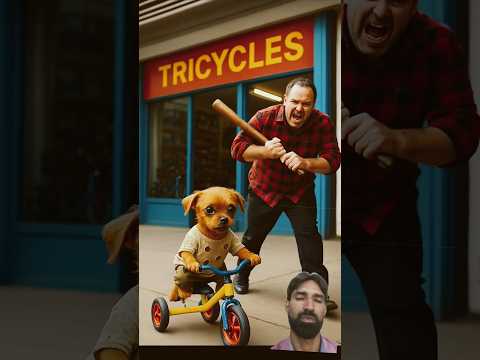The poor puppy didn't have bicycleso, his rich friends making fun of him#animahal❤️🙏👍