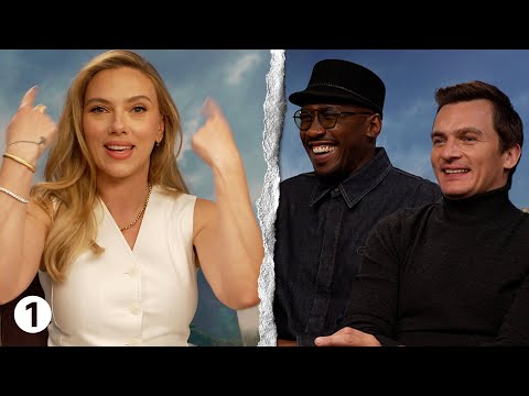Scarlett Johansson, Mahershala Ali, Rupert Friend, and Gareth Edwards on Jurassic World Rebirth