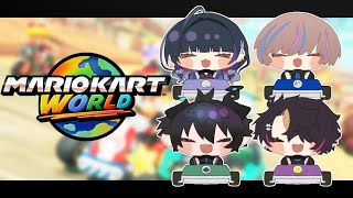【MARIO KART WORLD】 COLLAB w/Seible, Shu and Melo! 【NIJISANJI EN | Ren 