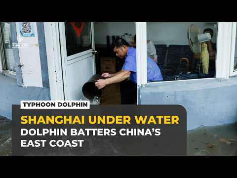 Typhoon Dolphin slams Zhejiang and Shanghai, stranding travellers and residents