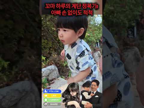 꼬마 하루의 계단 정복기! 아빠 손 없이도 척척 #심형탁 #심하루 #하루 #형탁사야 #사야 #한일부부 #예능 #Haru #SimHyungtak #ハル #슈돌