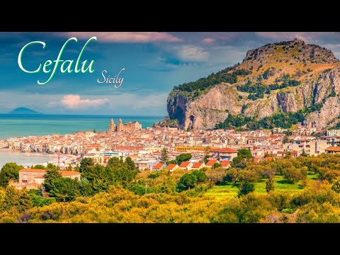 Cefalu Sicily Italy: Beautiful Cefalu Drone Aerial Tour (4k Video)