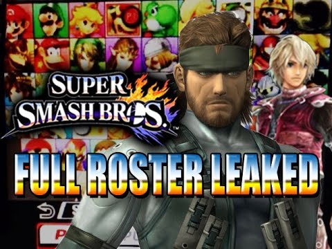 ALL CHARACTERS LEAKED - Super Smash Brothers 4 - UCOgaIuQYGr6ow_jbote4BKA