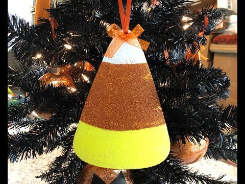 D.I.Y.  How To Make A Candy Corn Ornament - Tutorial