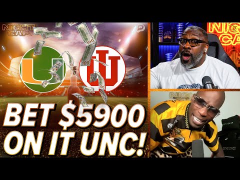 Ocho CALLS OUT Unc!! BETS $5,900 the Canes will take the National Title over Indiana! | Nightcap