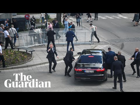 Video shows suspect being tackled after shooting of prime minister in Slovakia