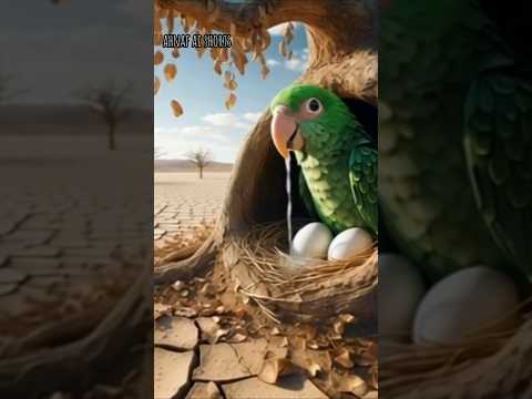 The brave cat stood beside the helpless parrot.#shorts #short