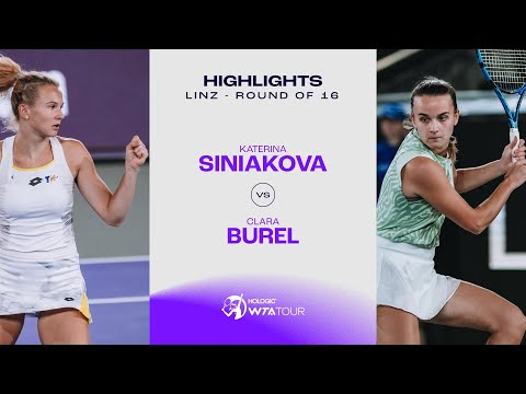 Katerina Siniakova vs. Clara Burel | 2024 Linz Round of 16 | WTA Match Highlights