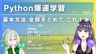 【5分で履修】サクっと学びたい方必見！基本文法まとめ【Python】