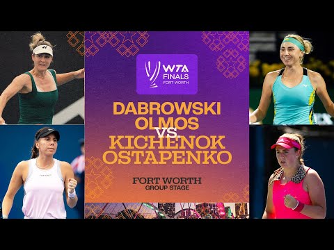 Dabrowski/Olmos vs. Kichenok/Ostapenko | 2022 WTA Finals Group Stage | Match Highlights