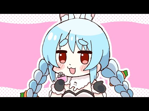 【手描き】あやめと同じ香水を嗅ぐぺこら【兎田ぺこら/百鬼あやめ/ホロライブ/切り抜き】