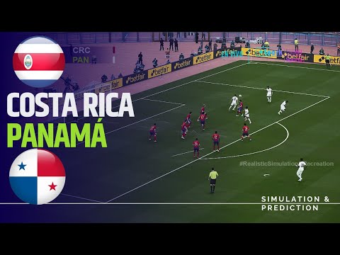 COSTA RICA vs PANAMÁ | Resumen • CONCACAF Nations League 2024 Simulación/Recreación