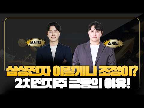 삼성전자 빠지고 2차전지 급등! 지금 바꿔 타야 할까, 버텨야 할까? [밥먹고 주식 한잔 -  오세혁 / 소재민]