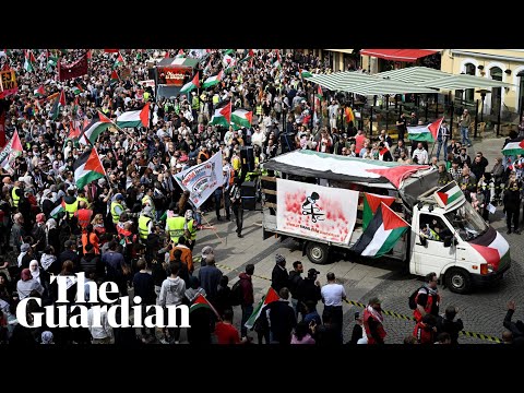 Thousands protest in Malmö against Israel taking part in Eurovision