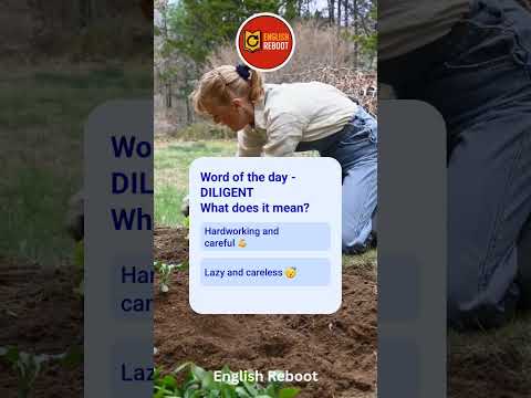 Are you diligent when it comes to learning English? 🤔💪#wordoftheday #vocabulary #englishlearning