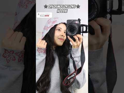 DIY Demogorgon HOODIE Using POTATO Stamp HACK 🖤 #diy#craft#strangerthings#viral#shorts#youtubeshorts