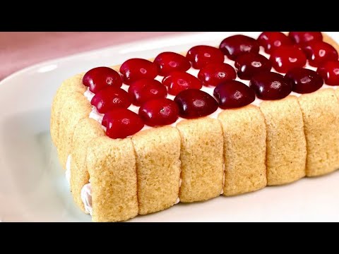 Semifreddo alle ciliegie 🍒 Ricetta veloce, lo fai in 5 minuti😍🍒😍