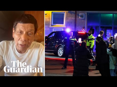 Rodrigo Duterte arrives in The Hague over drug war killings
