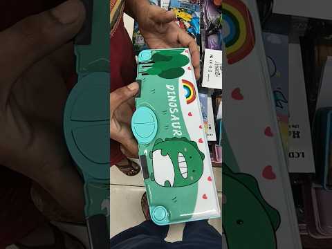Dinosaur🦕 Pencil Box #school #pencil #scissors #tape #dinosaur #stationery #shorts #trending