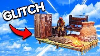 YouTube thumbnail for Enardo's video titled 'This Glitch allowed us to Build in the Sky in Rust'