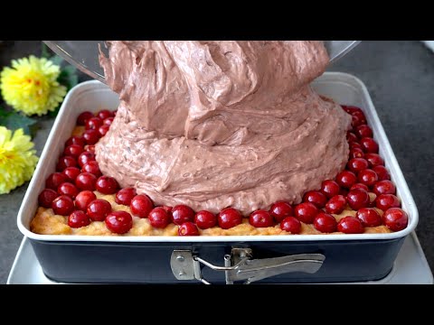 Der einfachste Kuchen in nur wenigen Minuten! Schnelles Rezept backen und so lecker!