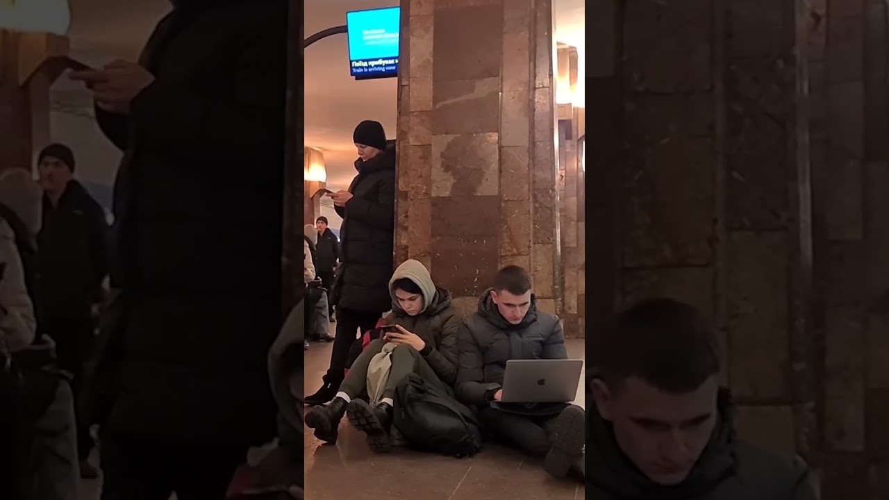 People shelter in Kyiv metro stations as Russia pounds Ukraine capital