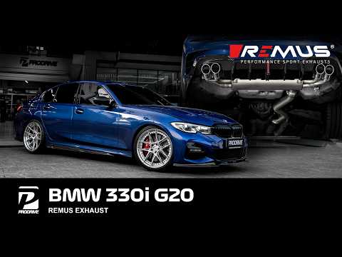 BMW G20 330i x ท่อไอเสีย Remus Exhaust จาก Austria + ค้ำโช้ค Dinan