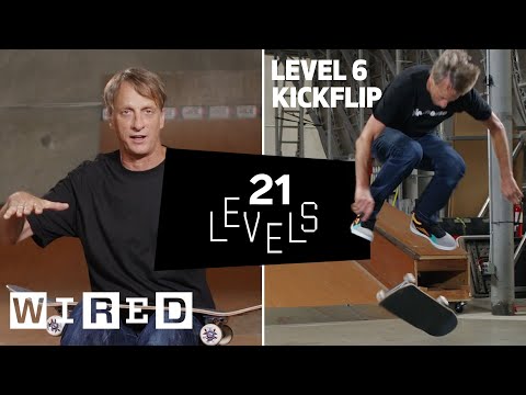 21 Levels of Skateboarding with Tony Hawk: Easy to Complex | WIRED - UCftwRNsjfRo08xYE31tkiyw
