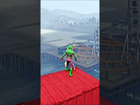 GTA 5 Epic Spiderman Ragdolls | Jumps / Fails ep.1379 #shorts