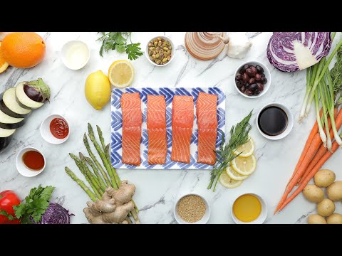 Parchment Baked Salmon 4 Ways // Presented by LG USA