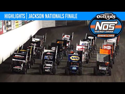 World of Outlaws NOS Energy Drink Sprint Cars, Jackson Motorplex August 20, 2022 | HIGHLIGHTS - dirt track racing video image