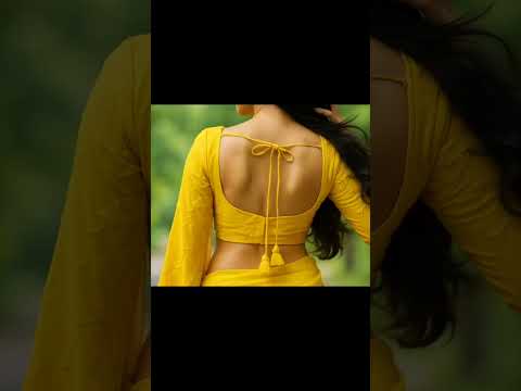 trending🔥🔥 stylish letast back less bluose design#trending #fashion #blouse design