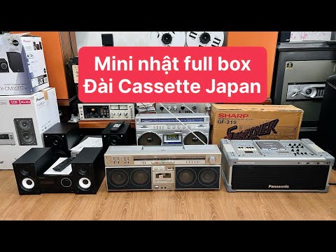 Mini nhật full box, đài cassette Sharp , Pioneer, boombox Panasonic lh,0967874679