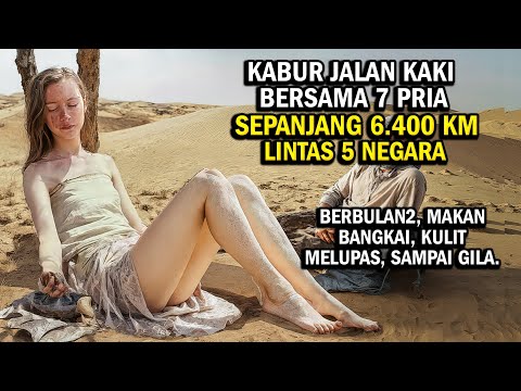KISAH NYATA !! JALAN KAKI 6.400 KM & BERTAHAN HIDUP DI HUTAN DAN GURUN | Alur cerita film
