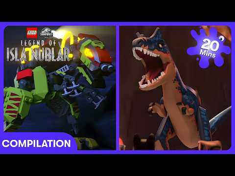 Dinosaur Fight! 🦖😮🫨 | LEGO Jurassic World | WildBrain Kids
